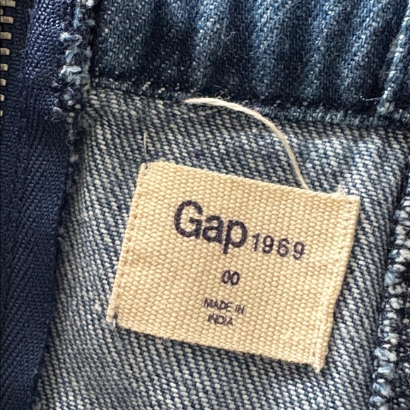 GAP Dark Blue Denim Mini Dress - Picture 3 of 4